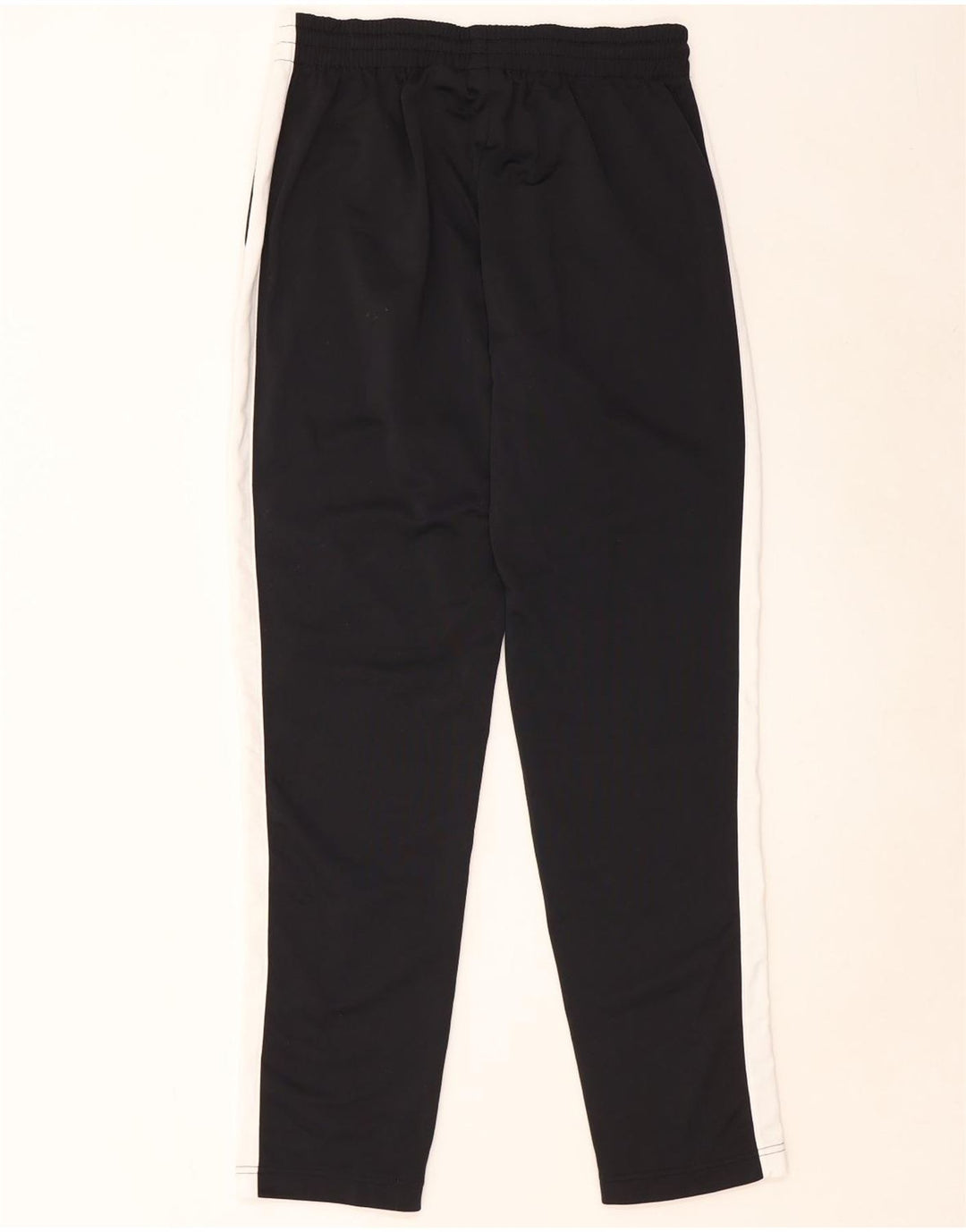 NIKE Mens Tracksuit Trousers Medium  Black Colourblock Polyester