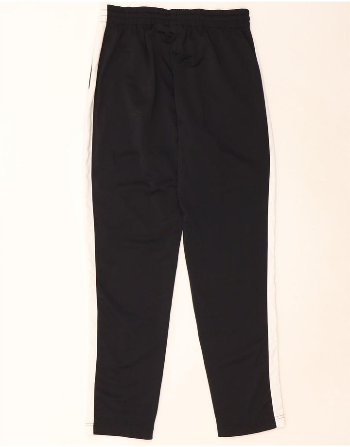 NIKE Mens Tracksuit Trousers Medium  Black Colourblock Polyester