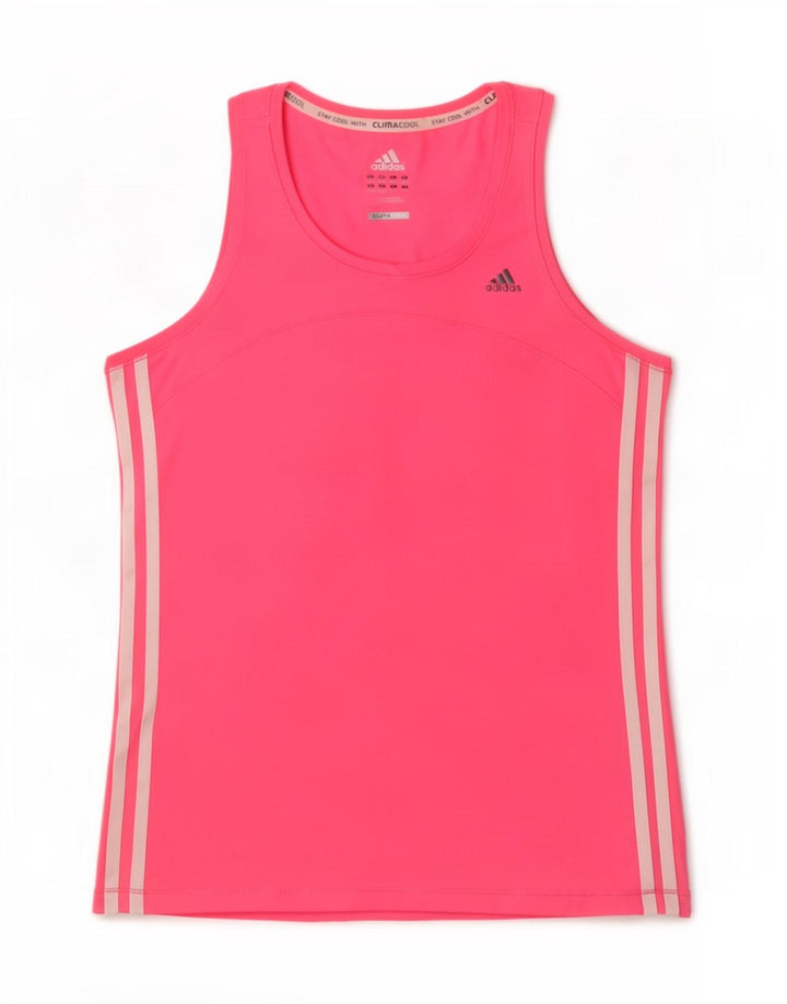 Adidas Womens Climacool Vest Top UK 12/14 Medium Pink Polyester