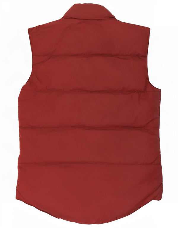 Napapijri Mens Padded Gilet UK 38 Medium Red Polyamide