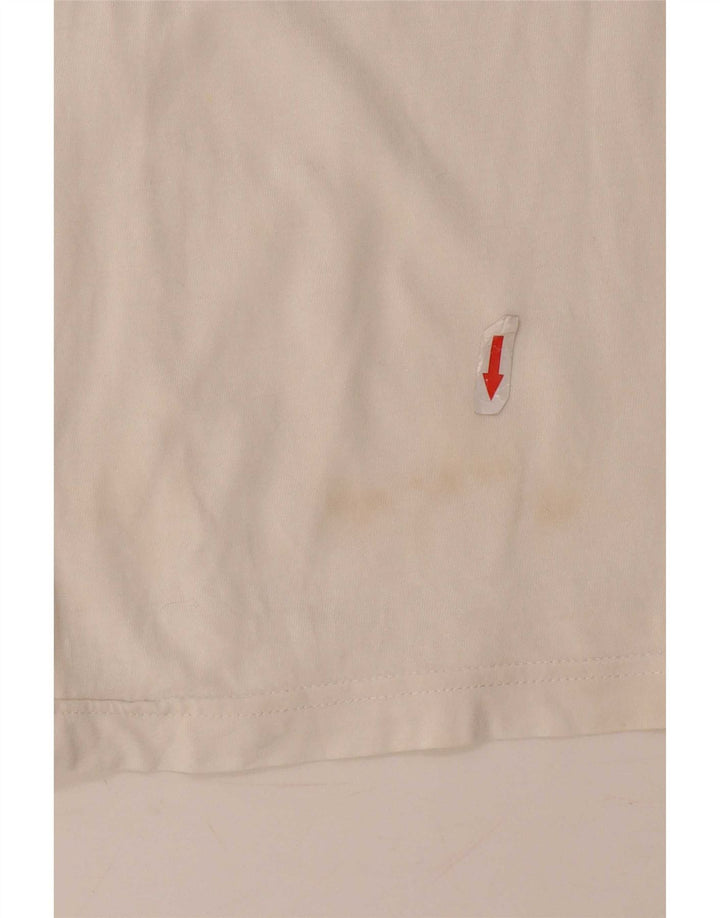 Puma Mens Graphic T-Shirt Top Medium White