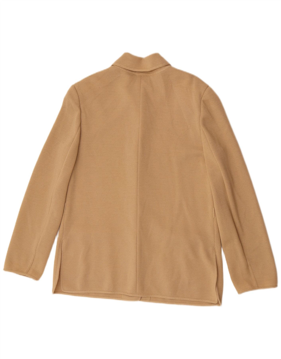 Luisa Spagnoli Womens Cardigan Sweater UK 14 Medium Beige Wool