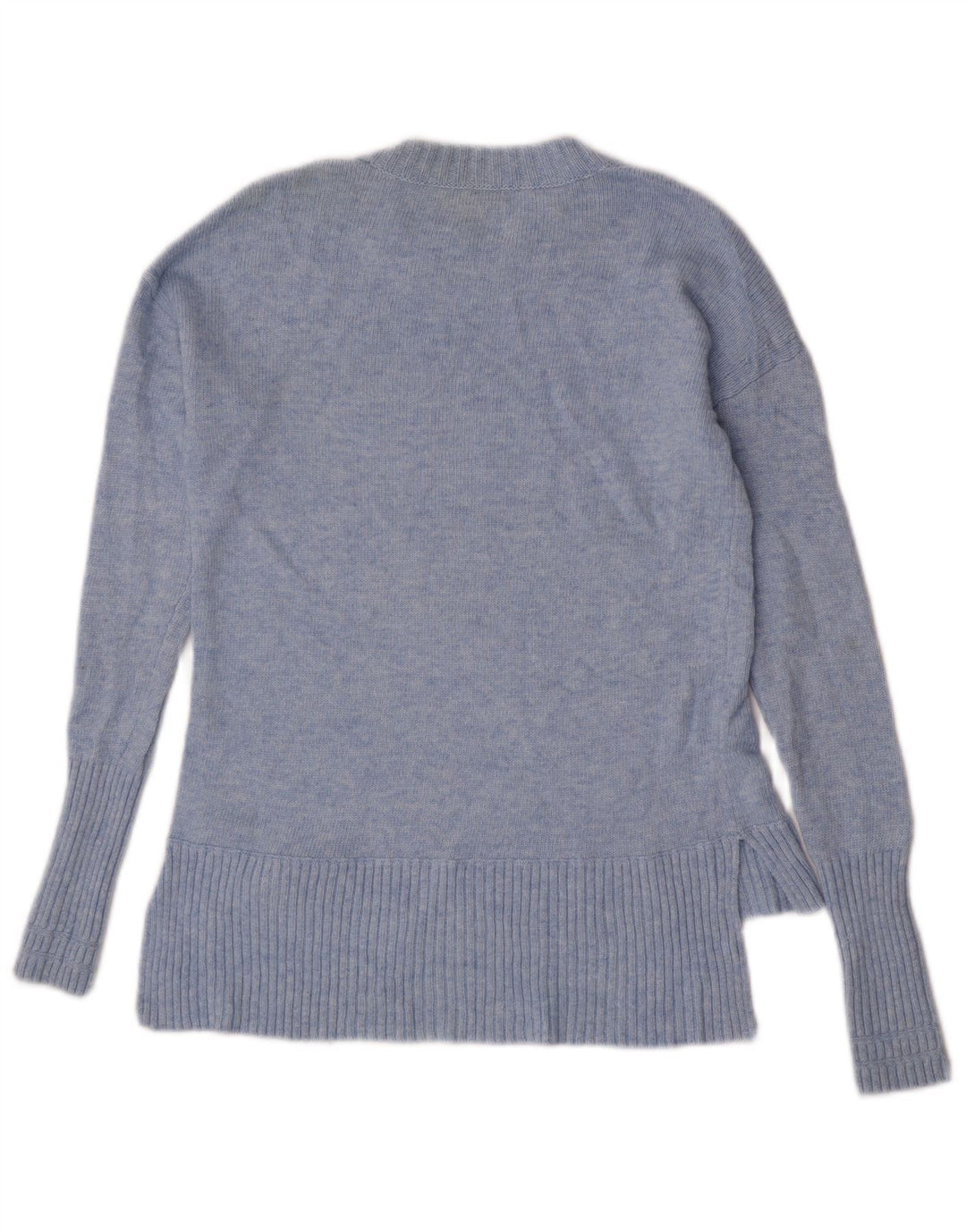 J. Crew Womens Crew Neck Jumper Sweater UK 2 2XS Blue Wool