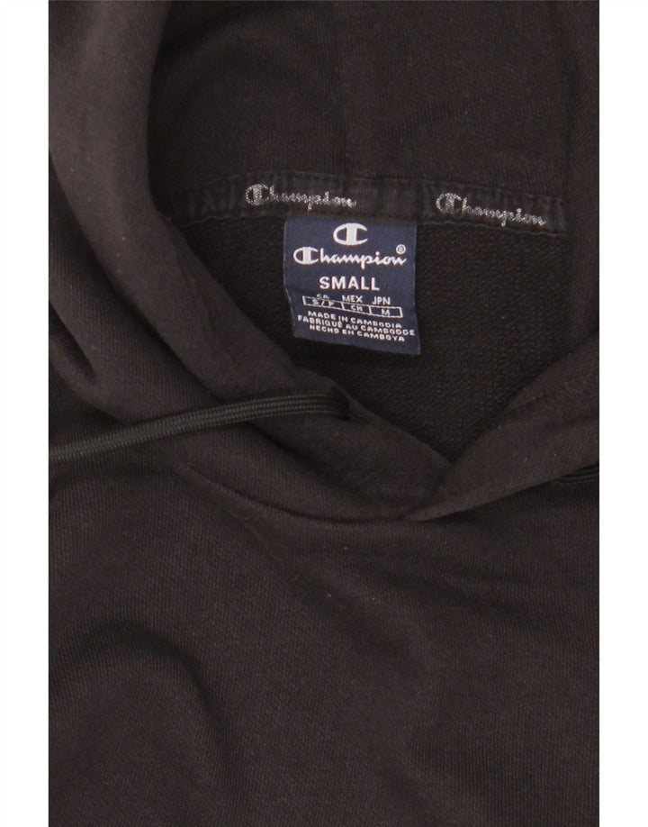 Champion Mens Graphic Hoodie Jumper Small Black