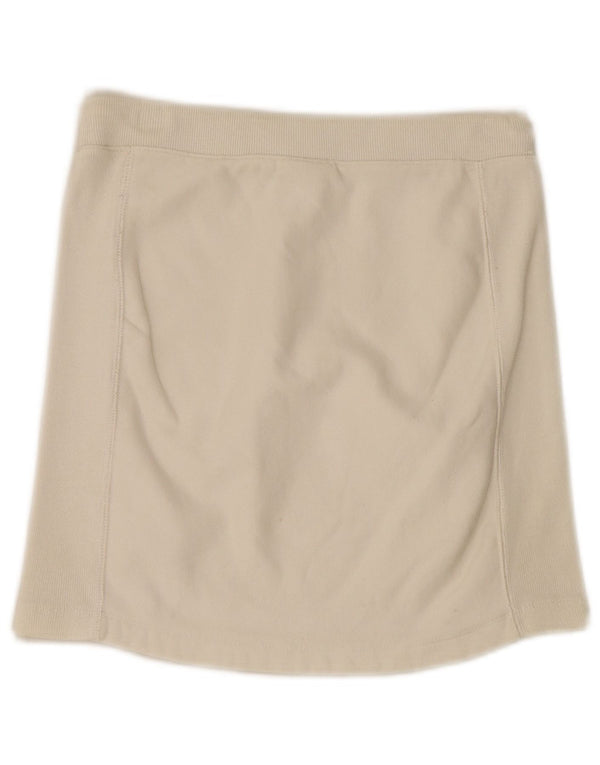 Champion Womens Skirt UK 10 Small Off White Cotton