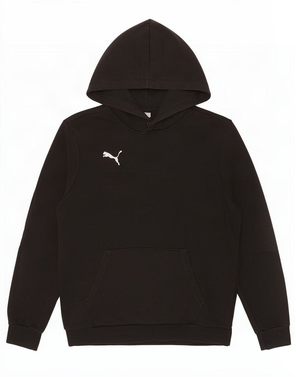 Puma Mens Hoodie Jumper Large Black Cotton