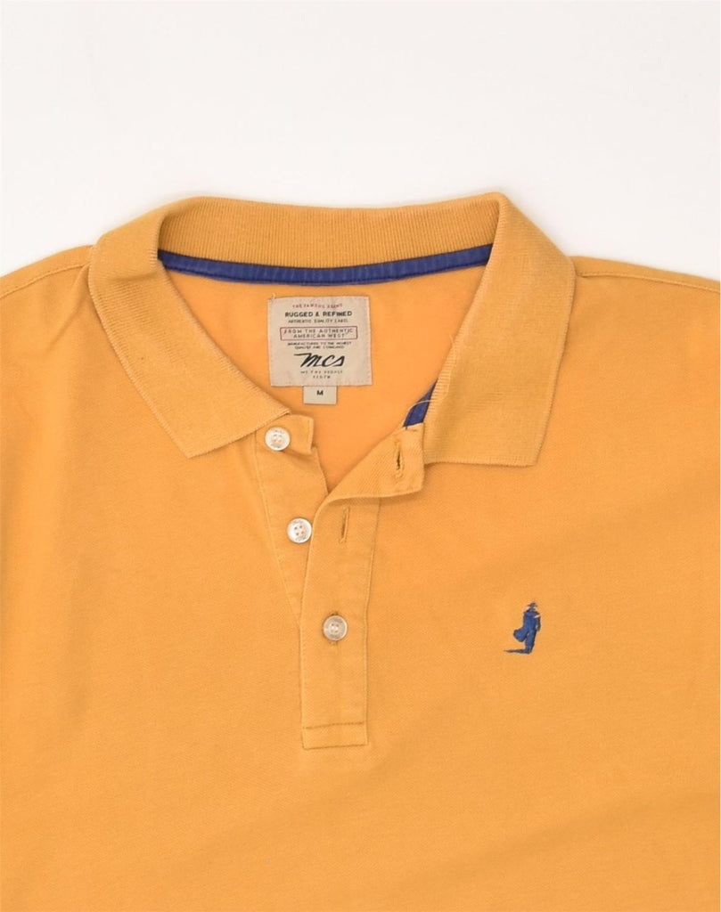 MARLBORO CLASSICS Mens Polo Shirt Medium Yellow Cotton | Vintage Marlboro Classics | Thrift | Second-Hand Marlboro Classics | Used Clothing | Messina Hembry 