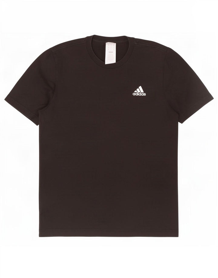 Adidas Mens T-Shirt Top Medium Black Cotton