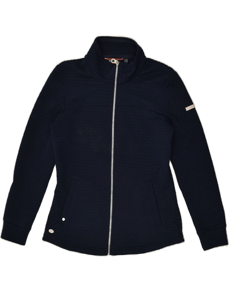 REGATTA Womens Tracksuit Top Jacket UK 12 Medium Navy Blue Polyester | Vintage Regatta | Thrift | Second-Hand Regatta | Used Clothing | Messina Hembry 