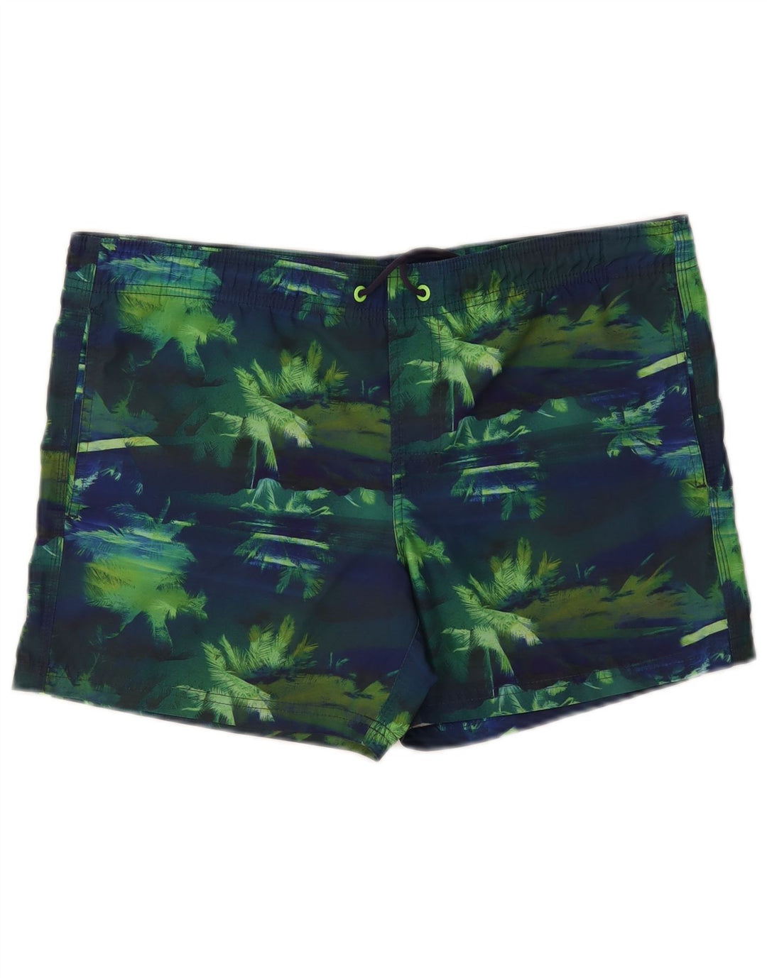 Sundek Mens Swimming Shorts Medium Navy Blue Colourblock Polyester Hawaiian