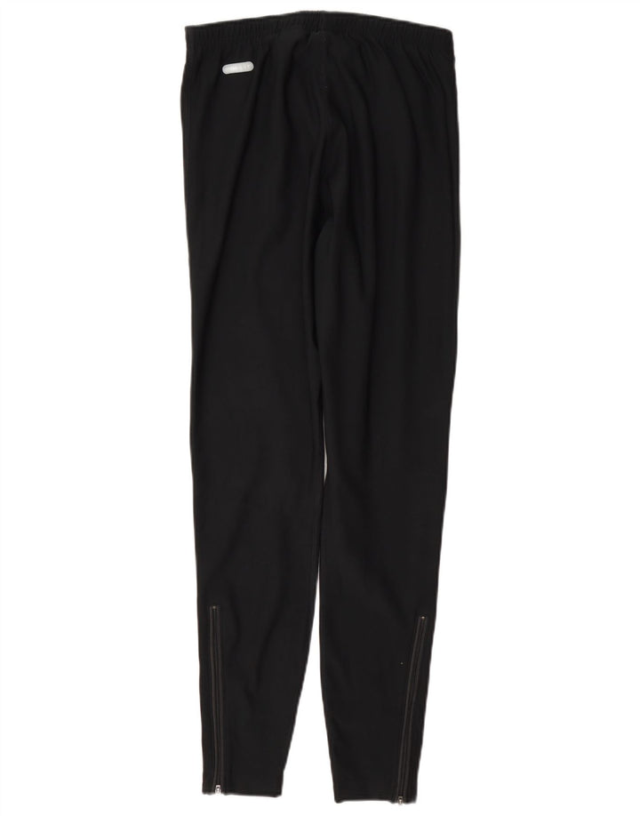 Nike Womens Dri Fit Leggings UK 14 Medium Navy Blue Polyester