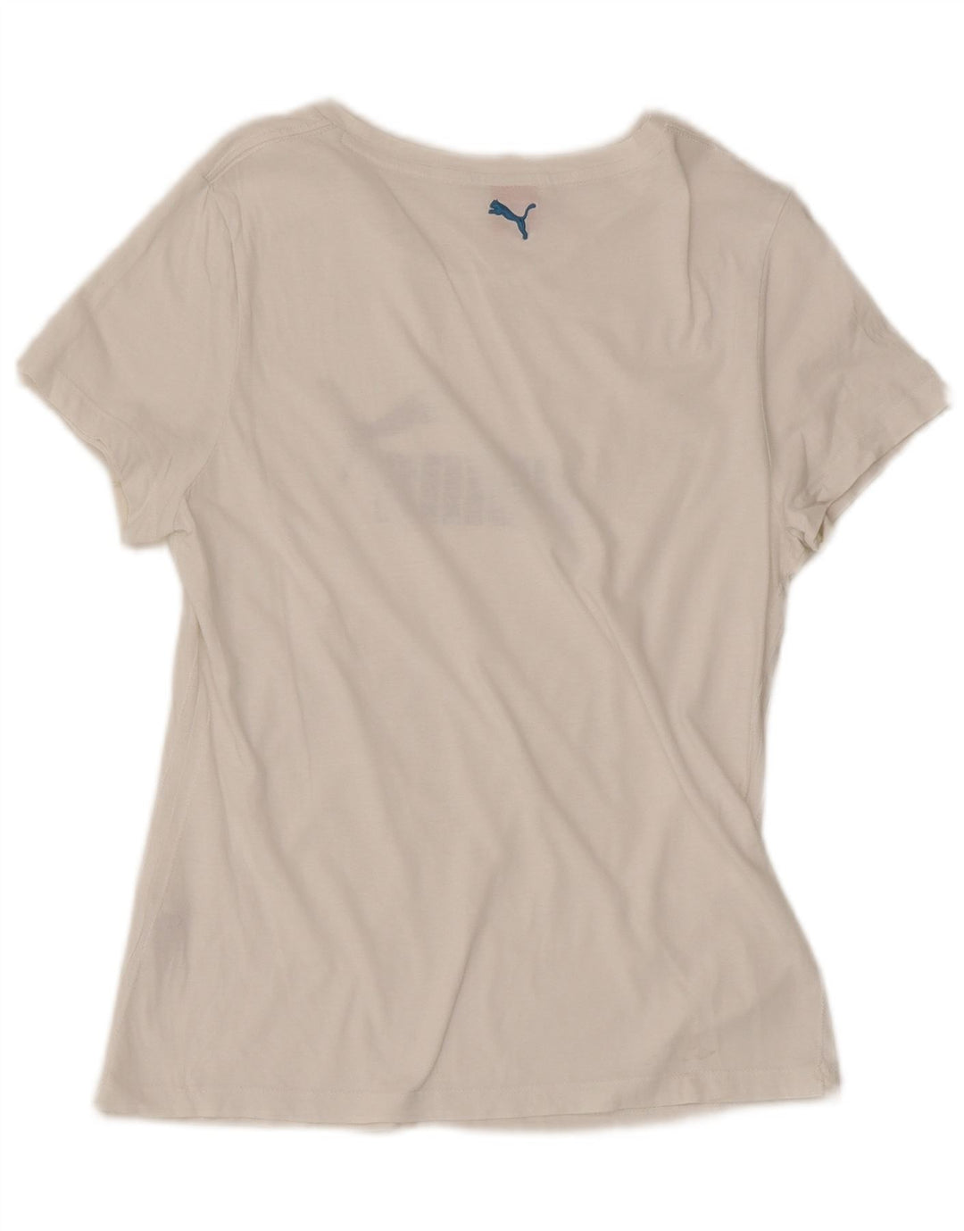 Puma Womens Graphic T-Shirt Top UK 14 Large White