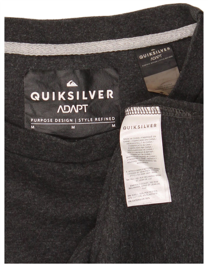 Quiksilver Mens Sweatshirt Jumper Medium Grey Flecked Polyester