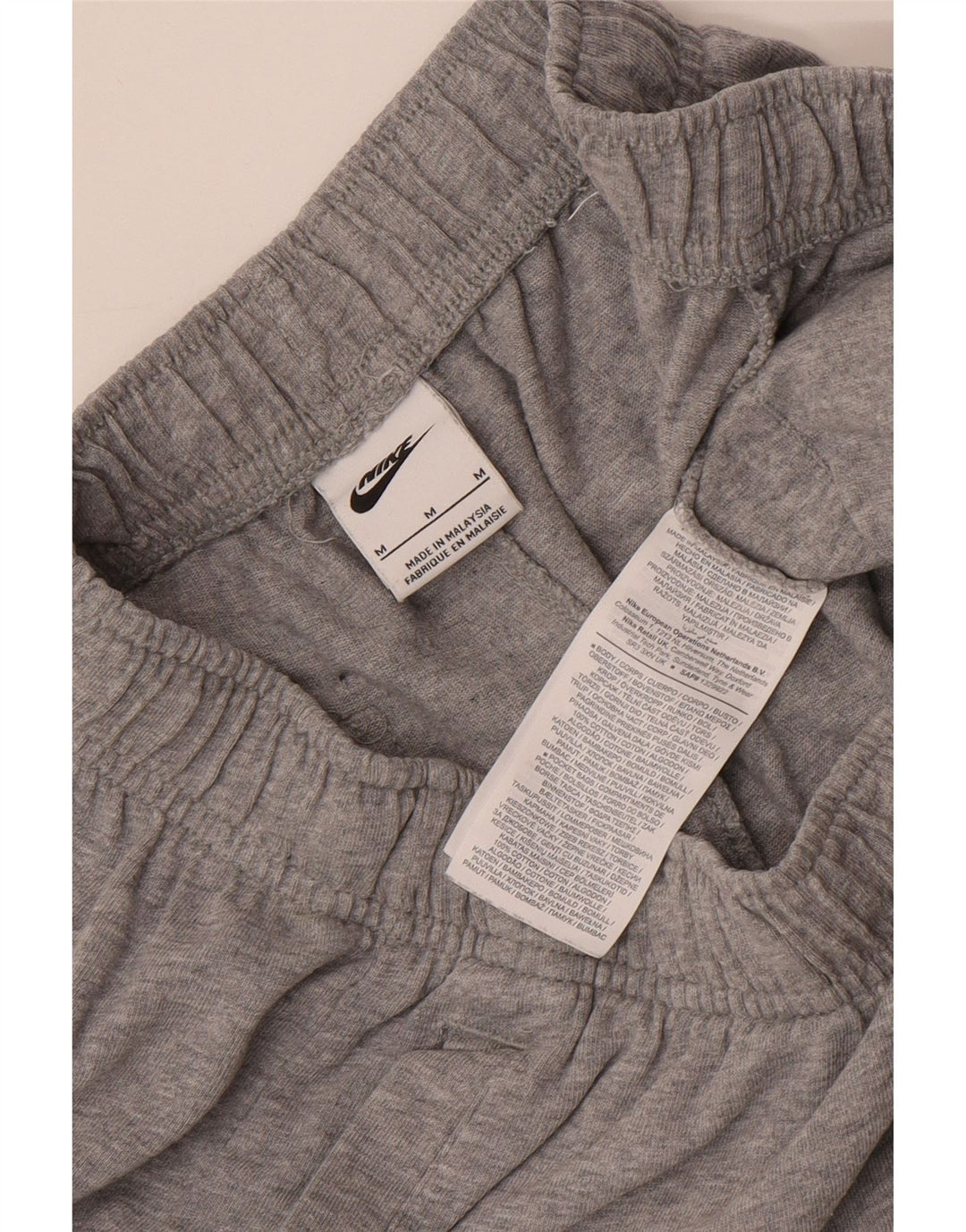 Nike Womens Sport Shorts UK 12 Medium  Grey Cotton