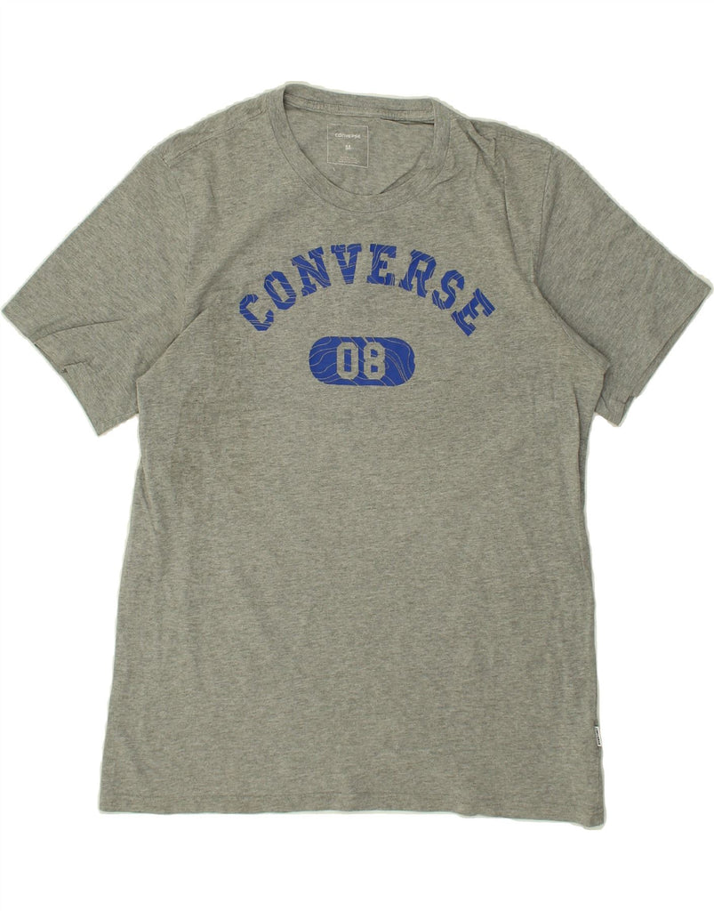 CONVERSE Mens Graphic T-Shirt Top Medium Grey Cotton | Vintage Converse | Thrift | Second-Hand Converse | Used Clothing | Messina Hembry 