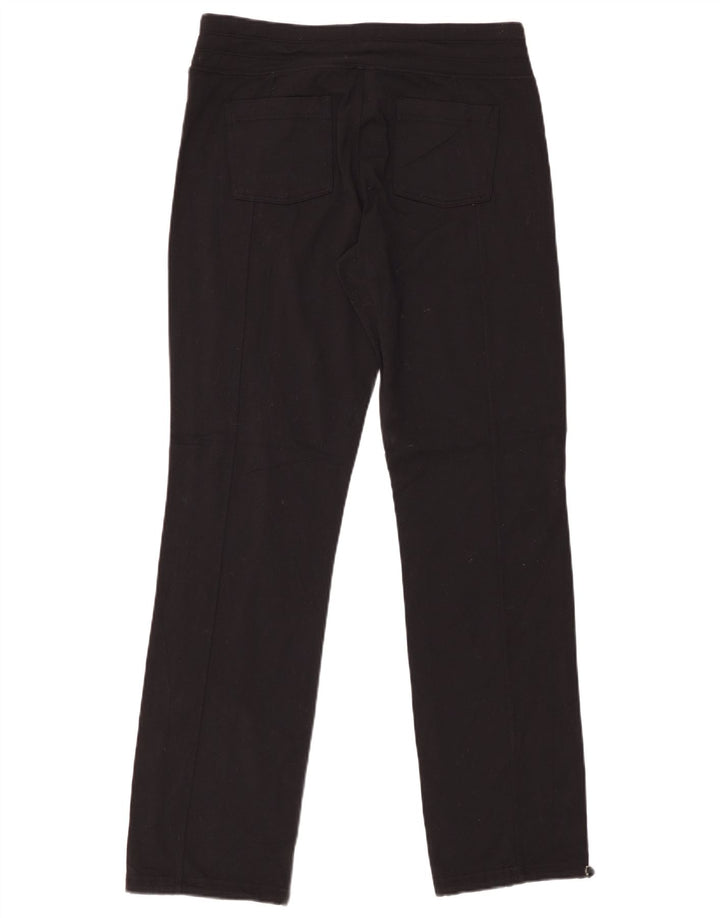 ATHLETA Womens Tracksuit Trousers UK 14 Medium  Black Nylon