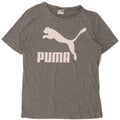 PUMA Mens Graphic T-Shirt Top XS Grey Flecked