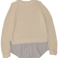 Marks & Spencer Womens Crew Neck Jumper Sweater UK 14 Large Off White