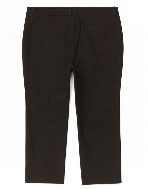 Marks & Spencer Womens Straight Casual Trousers UK 16 Large W36 L26 Black