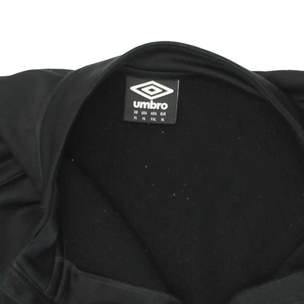 1. FC Nürnberg Umbro Mens Black Half Zip Training Jacket | Football Sportswear | Vintage Messina Hembry | Thrift | Second-Hand Messina Hembry | Used Clothing | Messina Hembry 