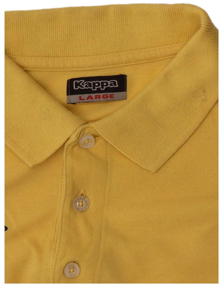 Kappa Mens Polo Shirt Large Yellow