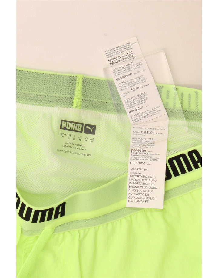 Puma Mens Graphic Sport Shorts Medium Green Polyamide