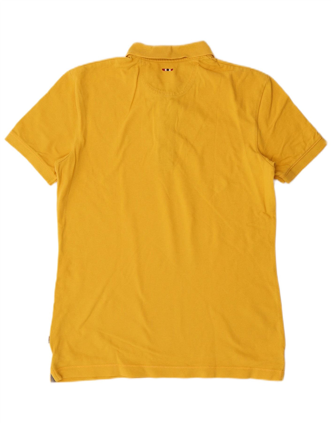 NAPAPIJRI Mens T-Shirt Top Small Yellow Cotton