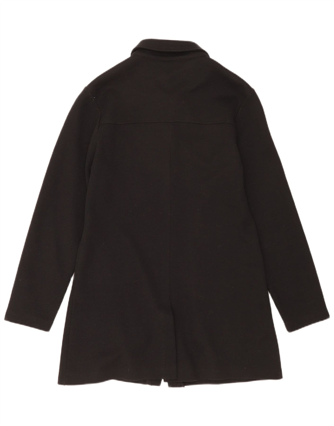 Fairly Womens Overcoat IT 46 Large Black Wool