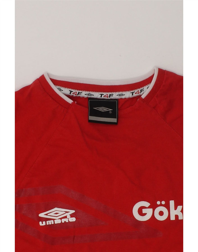 UMBRO Boys Turkiye Graphic T-Shirt Top 7-8 Years Red | Vintage Umbro | Thrift | Second-Hand Umbro | Used Clothing | Messina Hembry 