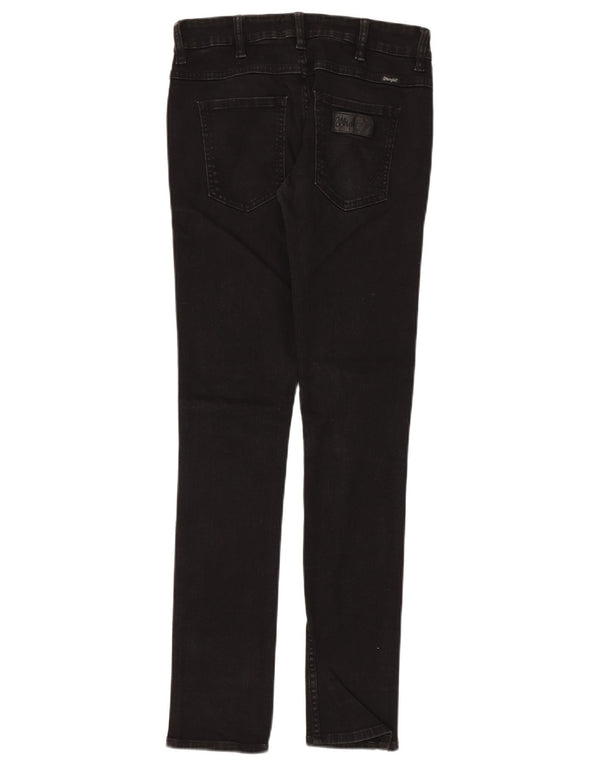 Wrangler Womens Skinny Jeans W29 L32 Black Cotton