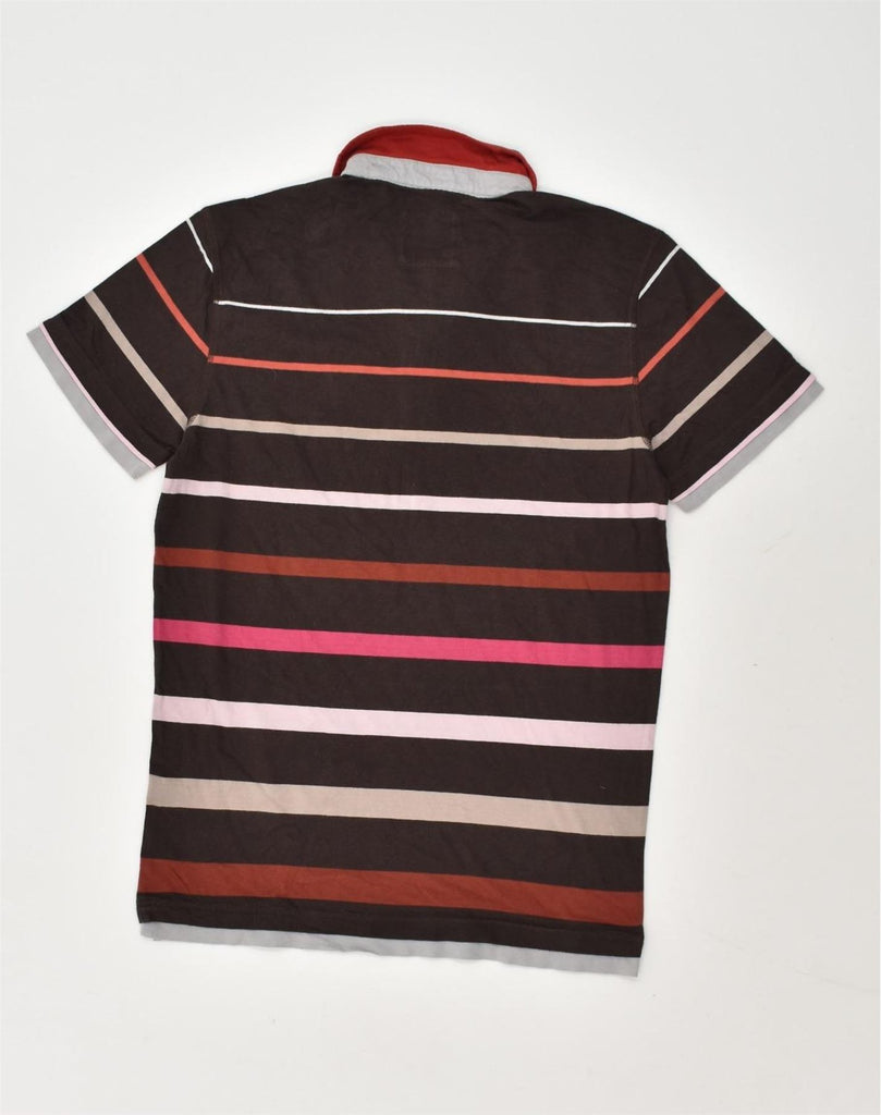 PEPE JEANS Mens Slim Fit Polo Shirt Small Multicoloured Striped Cotton | Vintage PEPE Jeans | Thrift | Second-Hand PEPE Jeans | Used Clothing | Messina Hembry 