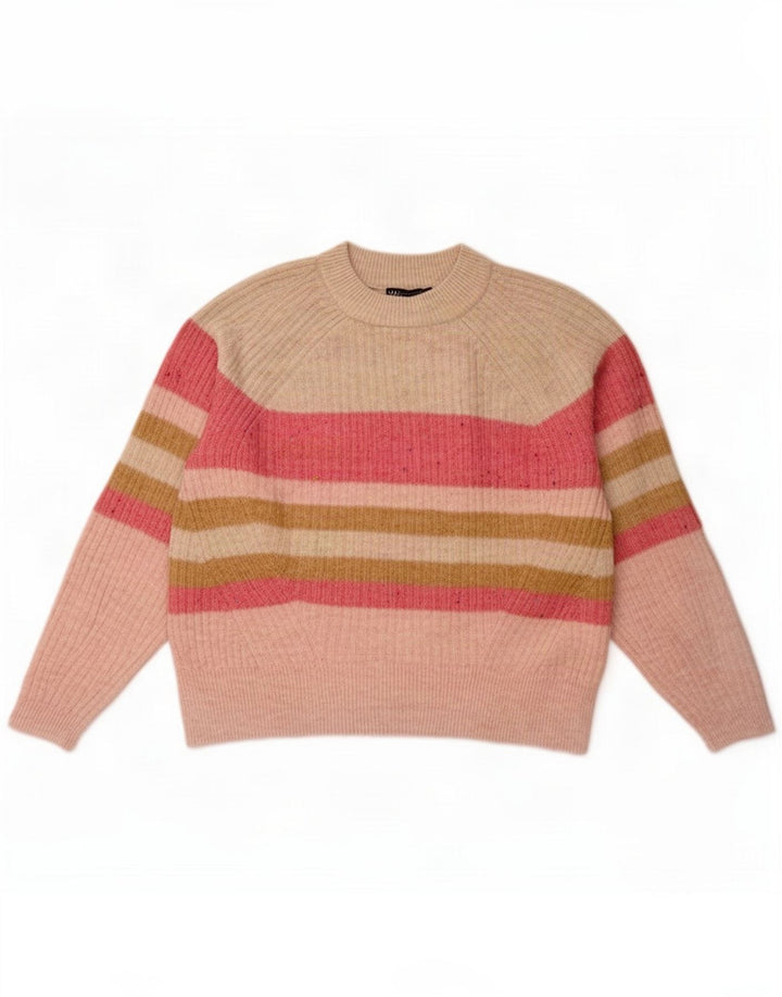Marks & Spencer Womens Crew Neck Jumper Sweater UK 14 Medium Multicoloured