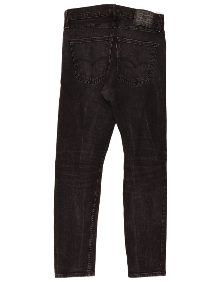 Levi's Mens 512 Slim Tapered Jeans W32 L32 Black Cotton