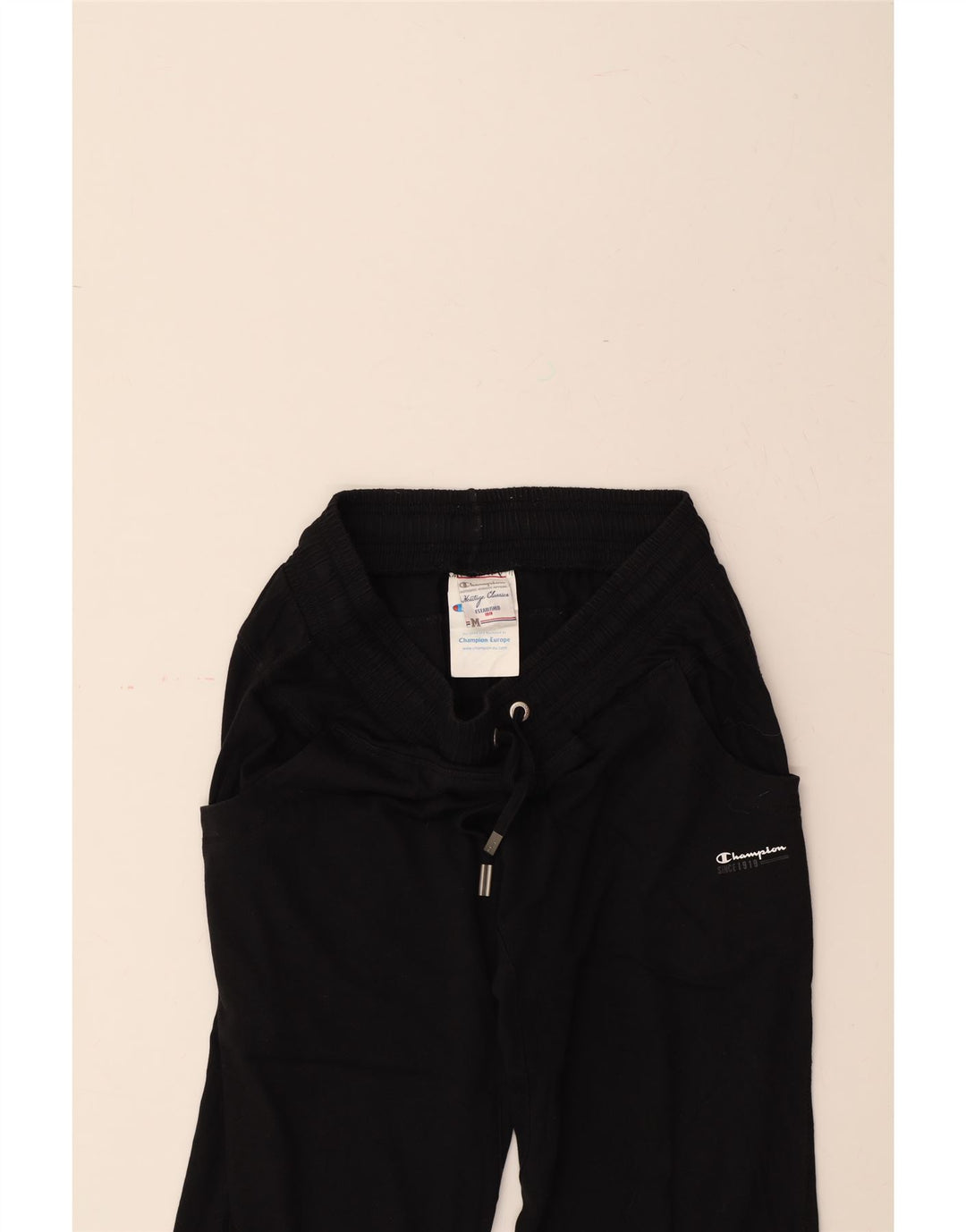 CHAMPION Womens Bermuda Sport Shorts UK 12 Medium  Black Cotton Vintage Champion and Second-Hand Champion from Messina Hembry 