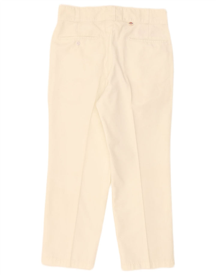 Dickies Womens Straight Chino Trousers W34 L26 White Polyester
