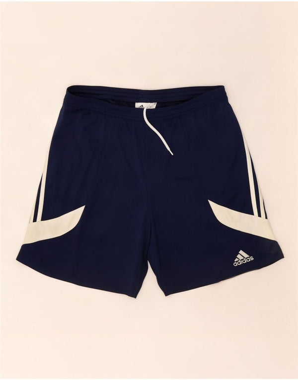Adidas Mens Climalite Sport Shorts Large Navy Blue Colourblock Polyester