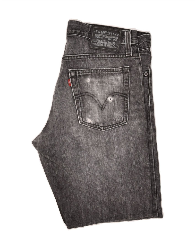 LEVI'S Mens Denim Shorts W33 Medium Grey Cotton | Vintage Levi's | Thrift | Second-Hand Levi's | Used Clothing | Messina Hembry 