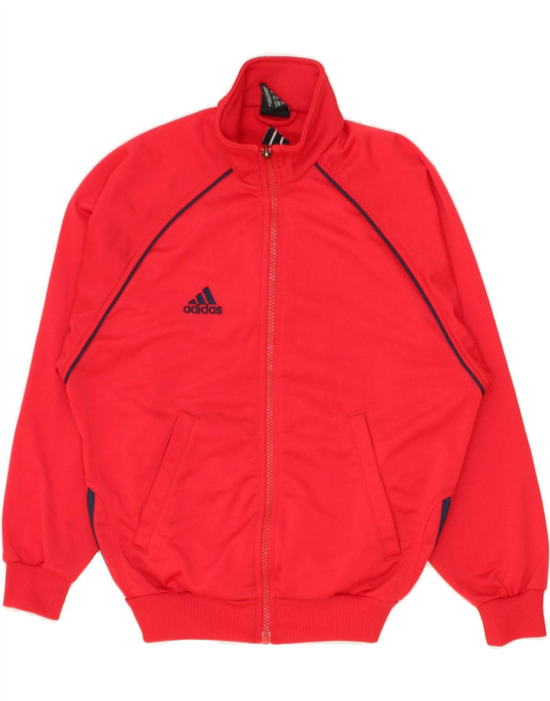 ADIDAS Boys Tracksuit Top Jacket 11-12 Years Red Polyester | Vintage Adidas | Thrift | Second-Hand Adidas | Used Clothing | Messina Hembry 