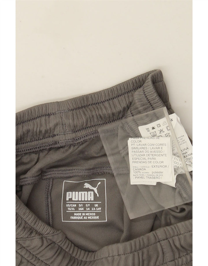 Puma Boys Sport Shorts 13-14 Years  Grey Colourblock Polyester