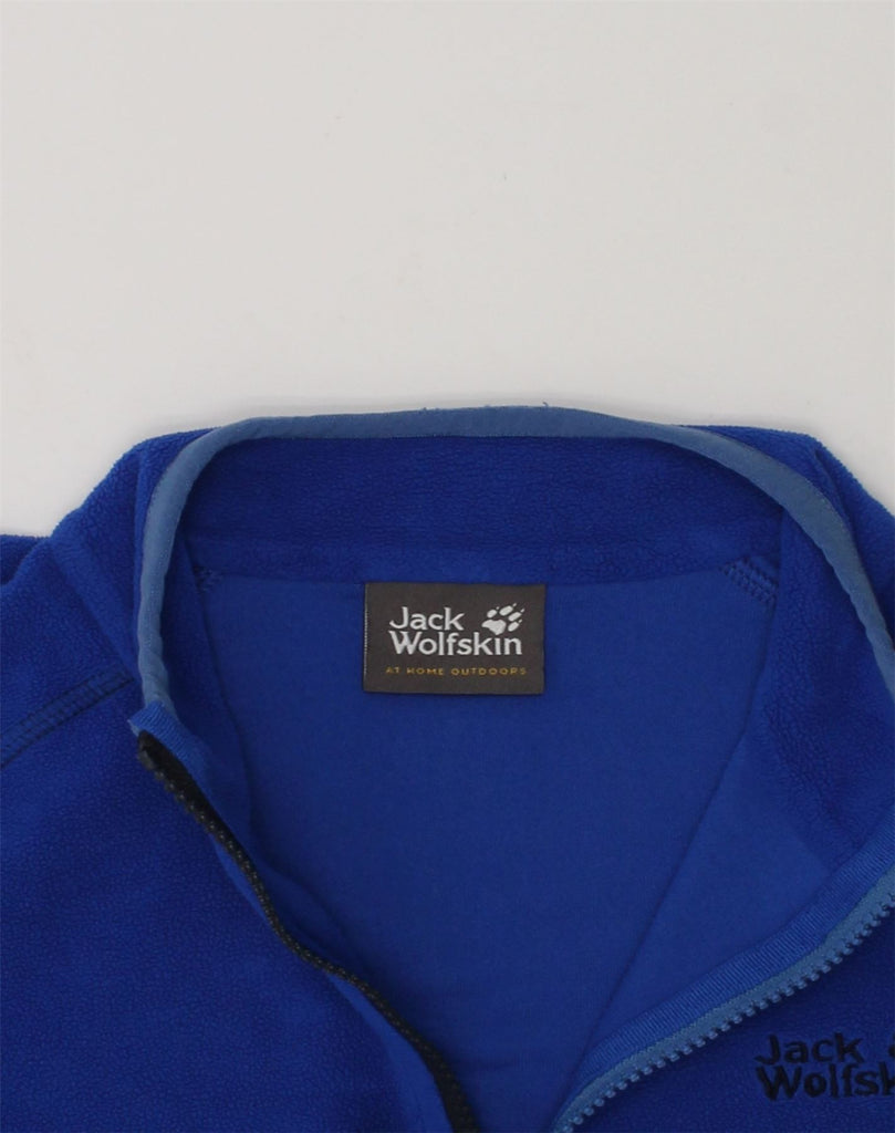 JACK WOLFSKIN Boys Fleece Jacket 9-10 Years Navy Blue Polyester | Vintage Jack Wolfskin | Thrift | Second-Hand Jack Wolfskin | Used Clothing | Messina Hembry 