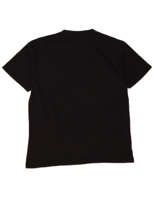 Vans Mens Graphic T-Shirt Top Medium Black Floral Cotton