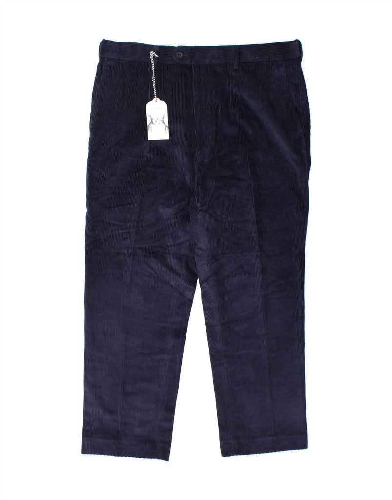 PETER CHRISTIAN Mens Pegged Corduroy Trousers W40 L29 Navy Blue Cotton Vintage Peter Christian and Second-Hand Peter Christian from Messina Hembry 
