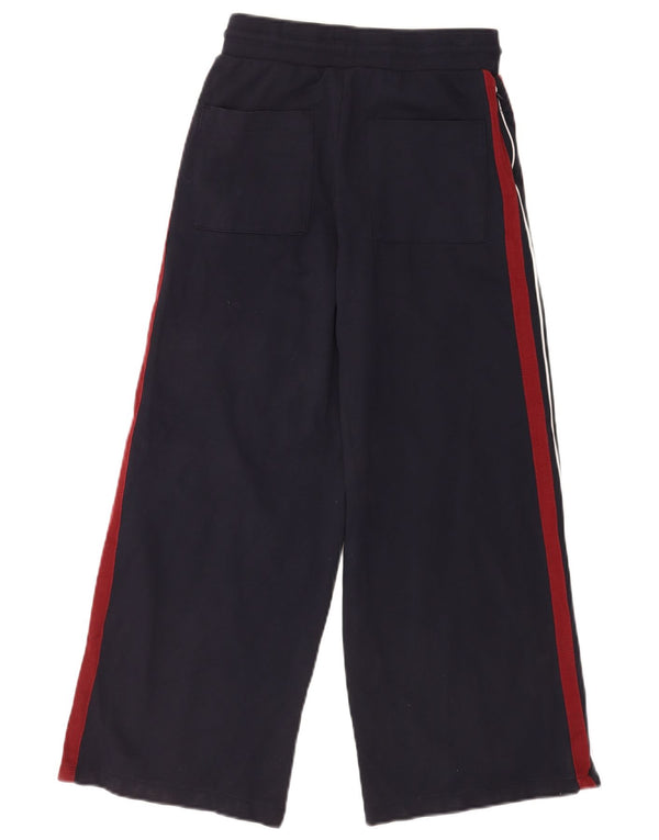 Marks & Spencer Womens Wide Leg Tracksuit Trousers UK 6 XS Navy Blue