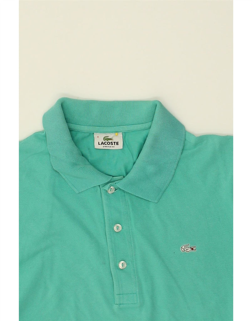 LACOSTE Mens Polo Shirt Size 4 Medium Green Cotton | Vintage Lacoste | Thrift | Second-Hand Lacoste | Used Clothing | Messina Hembry 