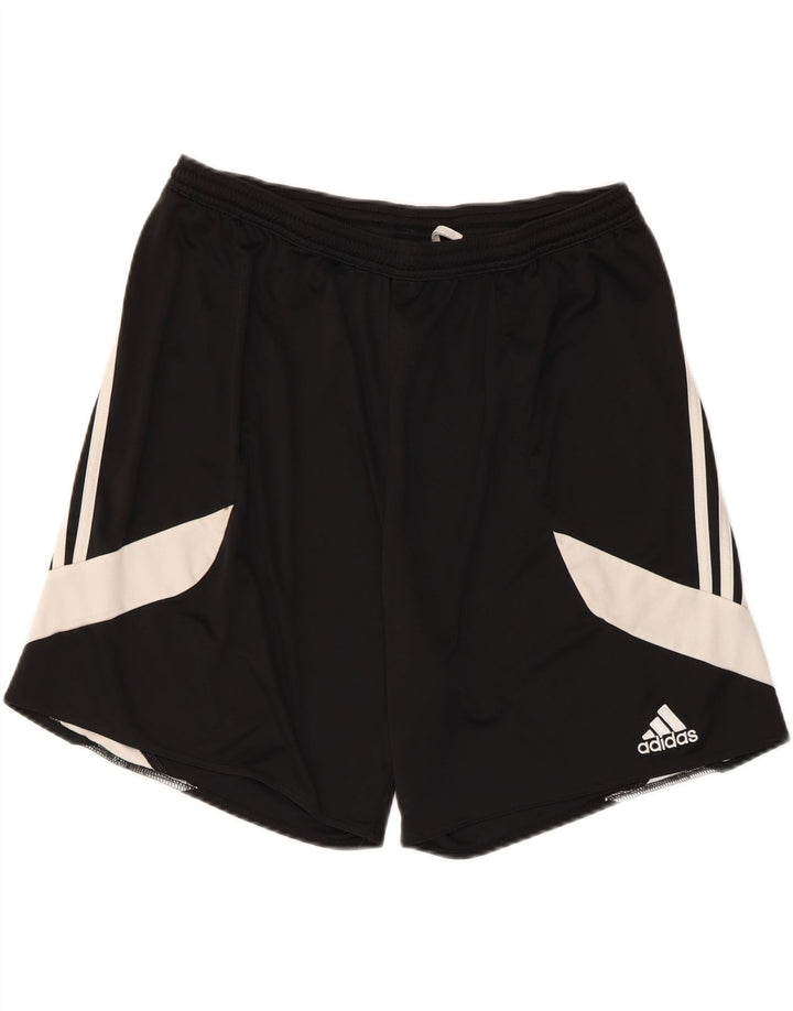 ADIDAS Mens Climalite Sport Shorts XL  Black Colourblock Polyester