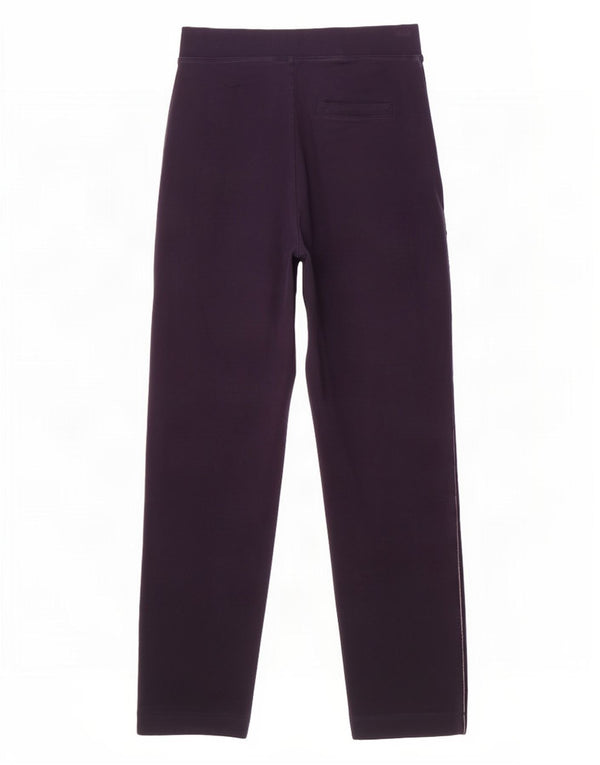 Marks & Spencer Womens Tracksuit Trousers UK 10 Small Navy Blue Cotton
