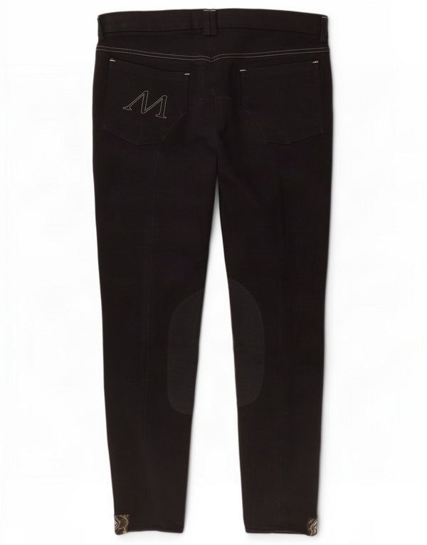 Musto Womens Skinny Cropped Trousers UK 16 Large W32 L26 Black Sports