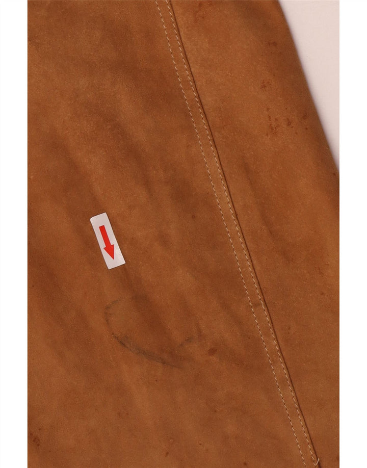 Carnaby Street Womens Suede Overcoat UK 10 Small Beige
