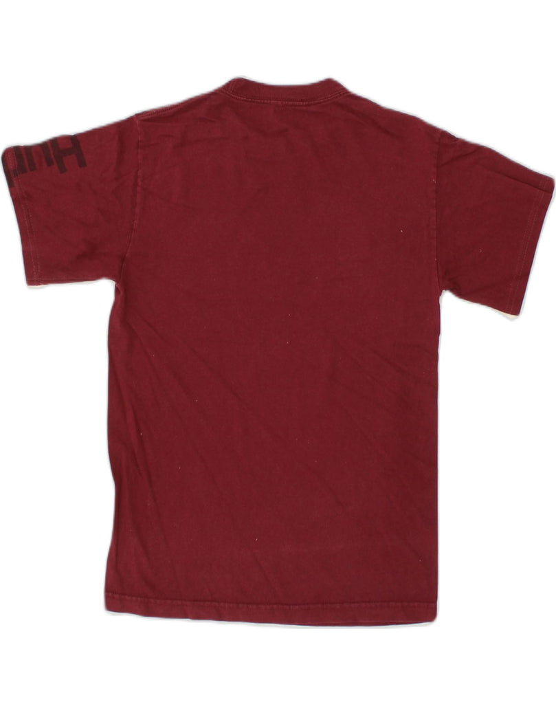 HURLEY Mens Graphic T-Shirt Top Small Burgundy Cotton | Vintage Hurley | Thrift | Second-Hand Hurley | Used Clothing | Messina Hembry 