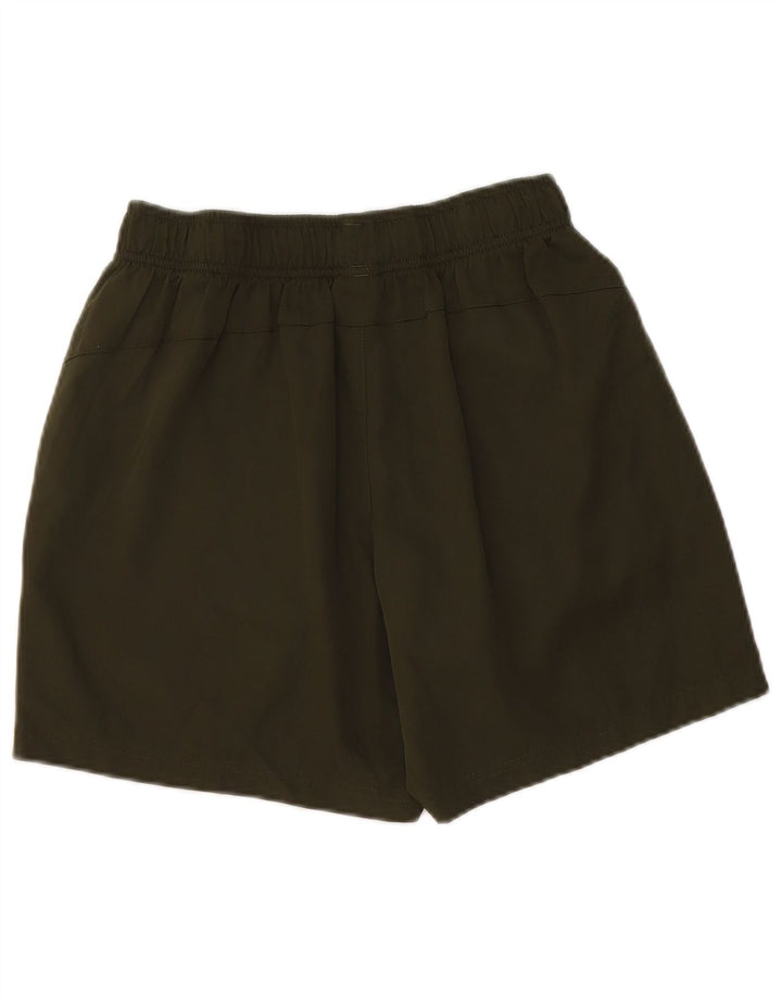 Puma Womens Sport Shorts UK 12 Medium  Green Polyester